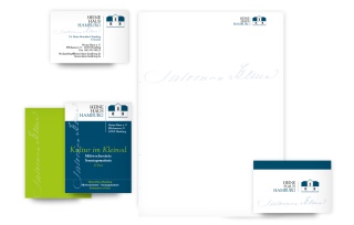 Corporate Design Heine Haus Hamburg Anwendung Corporate Design