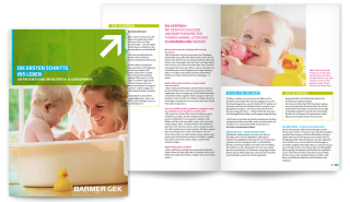 Ratgeber "Die ersten Schritte ins Leben" Patienteninformation, 68-seitiger Ratgeber