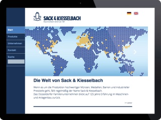 Sack und Kiesselbach Unternehmenswebsite