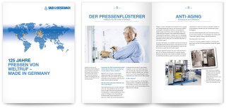 Homepage Unternehmensbroschüre von Sack und Kiesselbach
