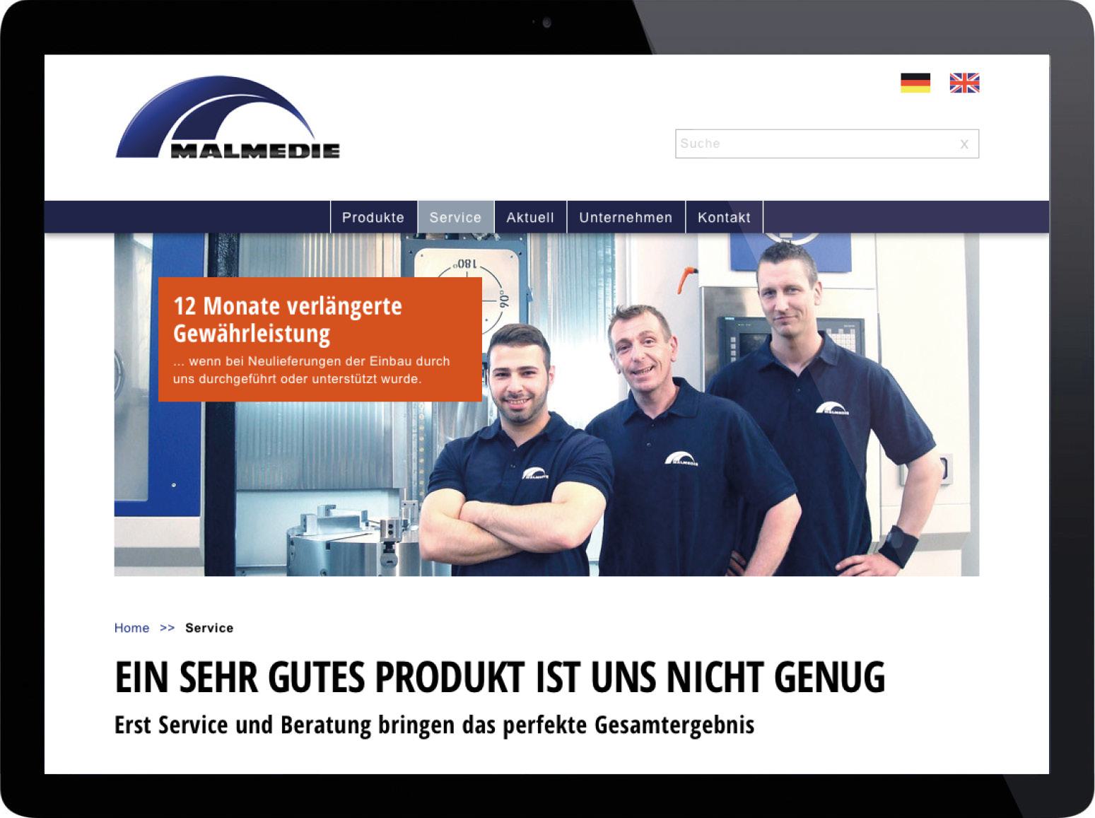Homepage Webdesign Typo3-CMS